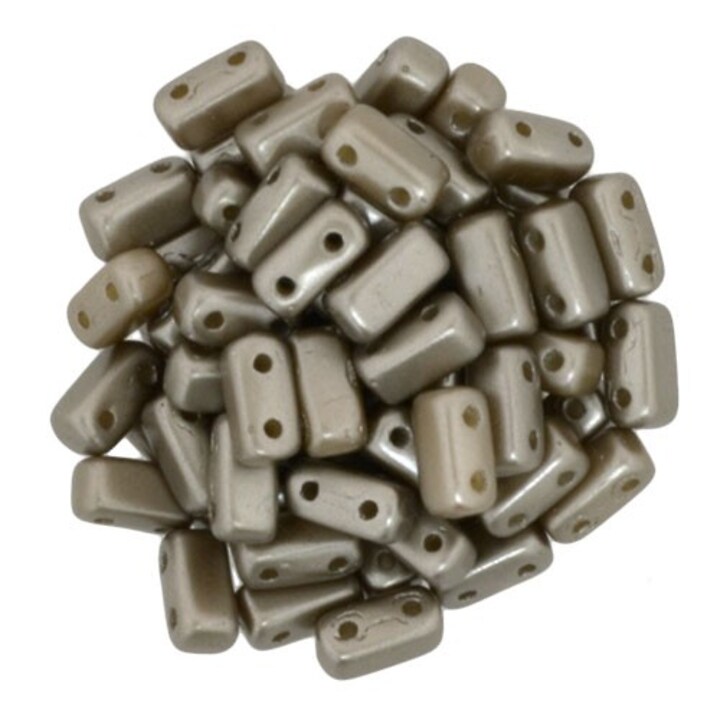 Margele CzechMates BRICKS 3X6mm - Pearl Coat - Brown Sugar