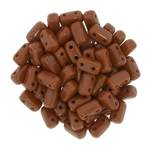 Margele CzechMates BRICKS 3X6mm - Umber