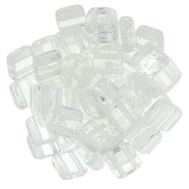 Margele CzechMates TILE BEADS 6mm - Crystal