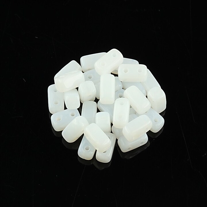 Margele CzechMates BRICKS 3X6mm - Alabaster