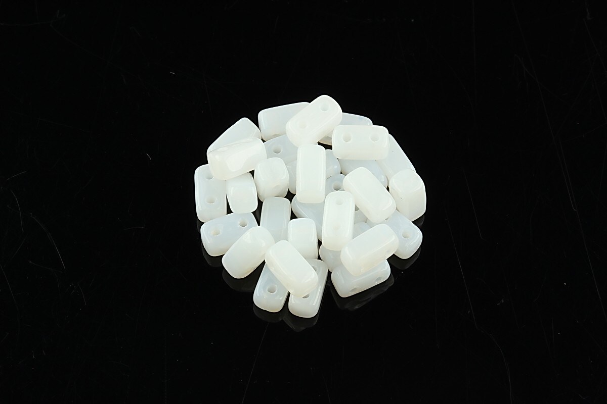 Margele CzechMates BRICKS 3X6mm - Alabaster