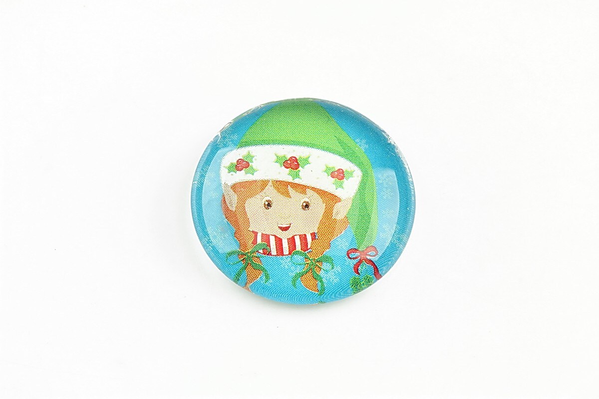 Cabochon sticla 25mm "Christmas" cod 1196