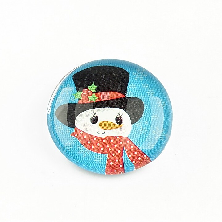 Cabochon sticla 25mm "Christmas" cod 1200