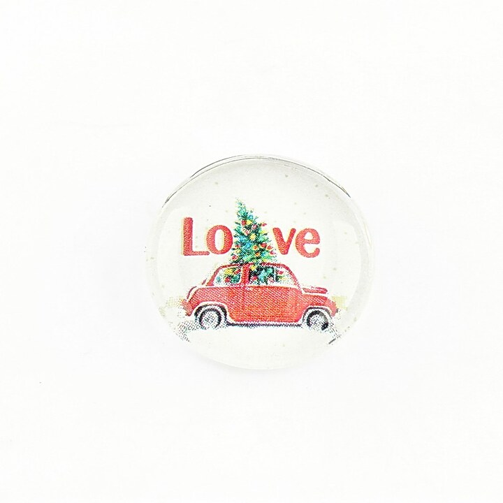 Cabochon sticla 20mm "Christmas" cod 1201