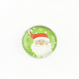 Cabochon sticla 20mm "Christmas" cod 1207