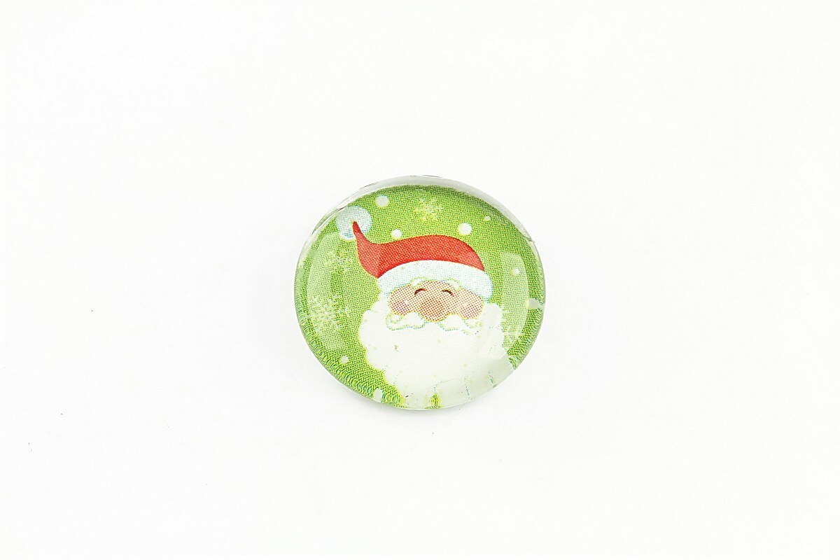 Cabochon sticla 20mm "Christmas" cod 1207