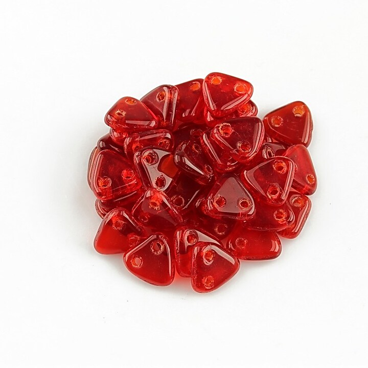 Margele CzechMates TRIANGLES 6mm - Siam Ruby