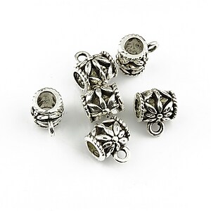 Agatatoare pandantiv argintiu antichizat 8x6x5,5mm