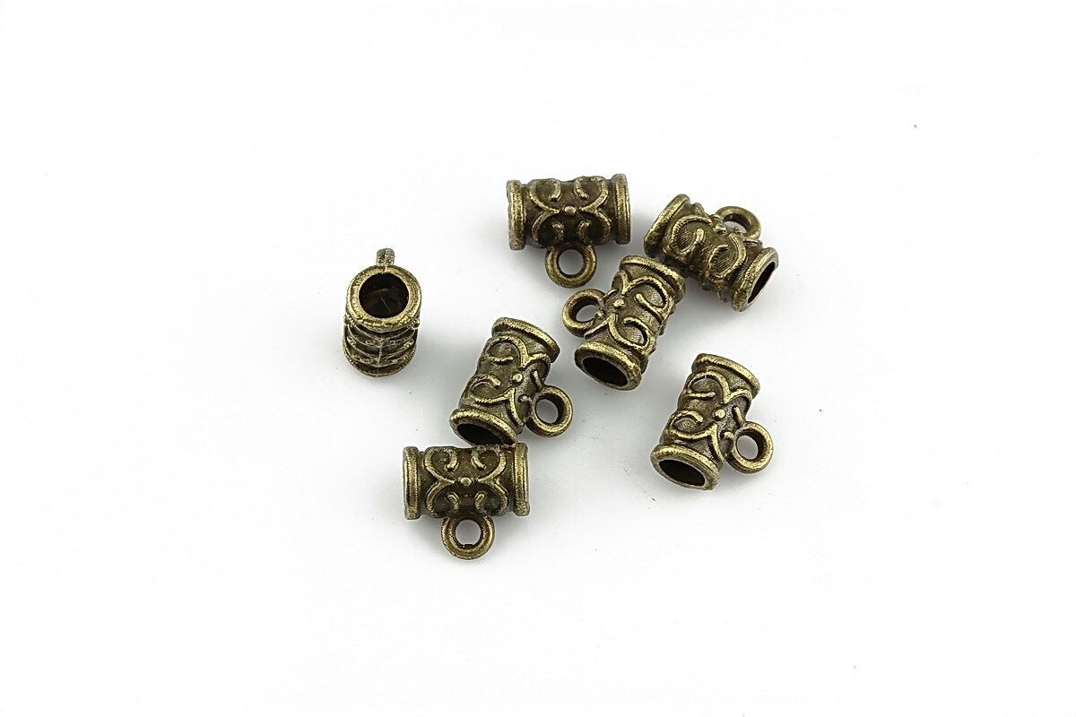 Agatatoare pandantiv bronz 7x7x4mm