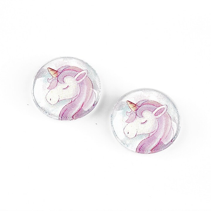 Cabochon sticla 16mm "Unicorn" cod 1257