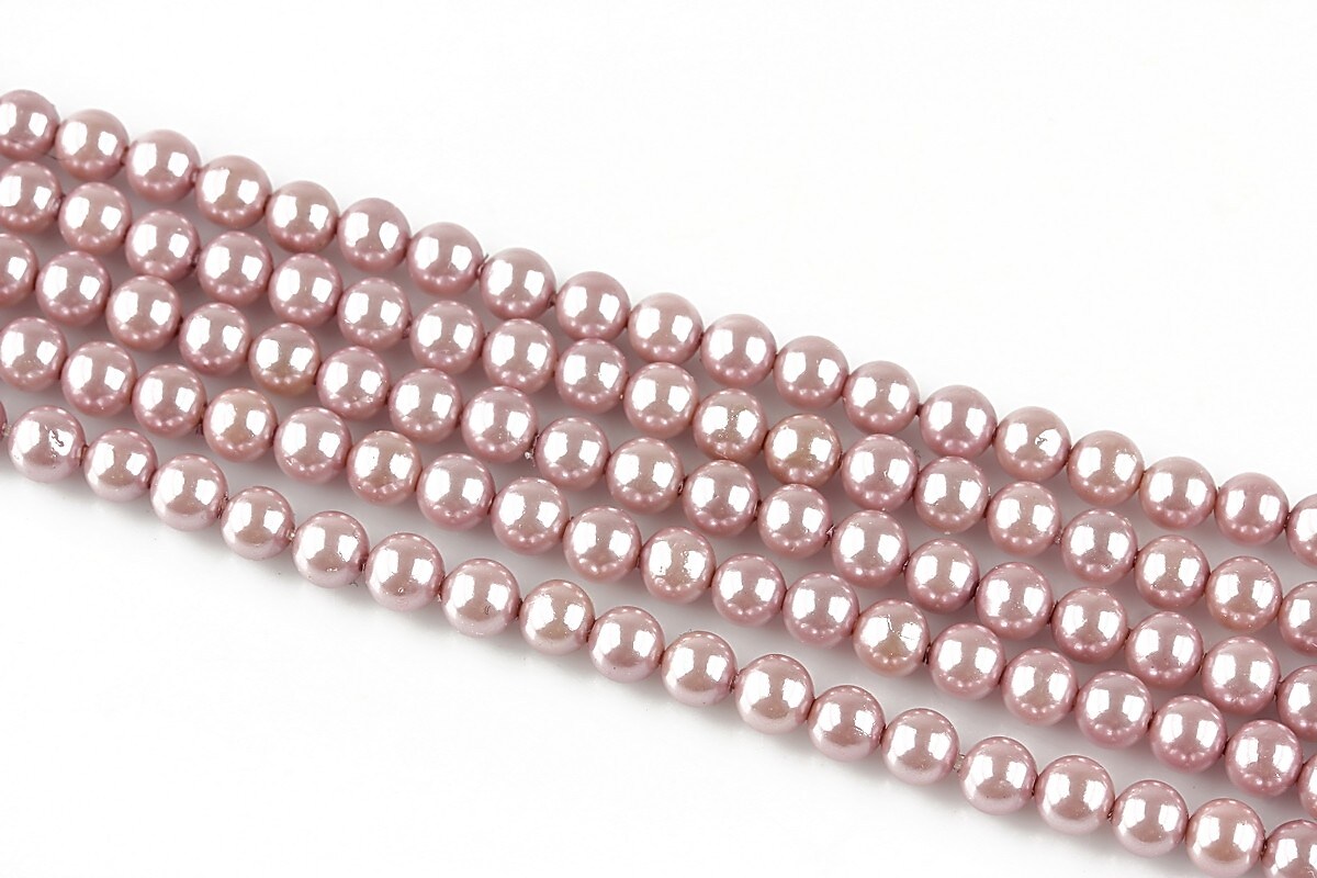 Perle tip Mallorca lila sfere 4mm