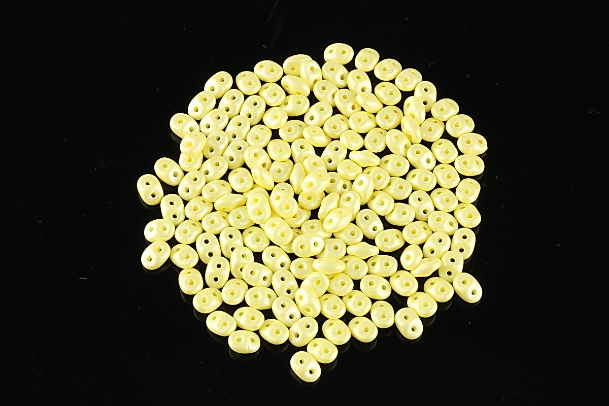 Margele Super Duo 2.5x5mm - Powdery - Pastel Yellow