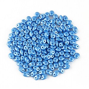 Margele Super Duo 2.5x5mm - Powdery - Light Blue