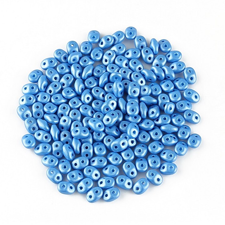 Margele Super Duo 2.5x5mm - Powdery - Light Blue