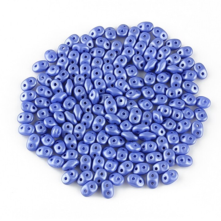 Margele Super Duo 2.5x5mm - Powdery - Blue