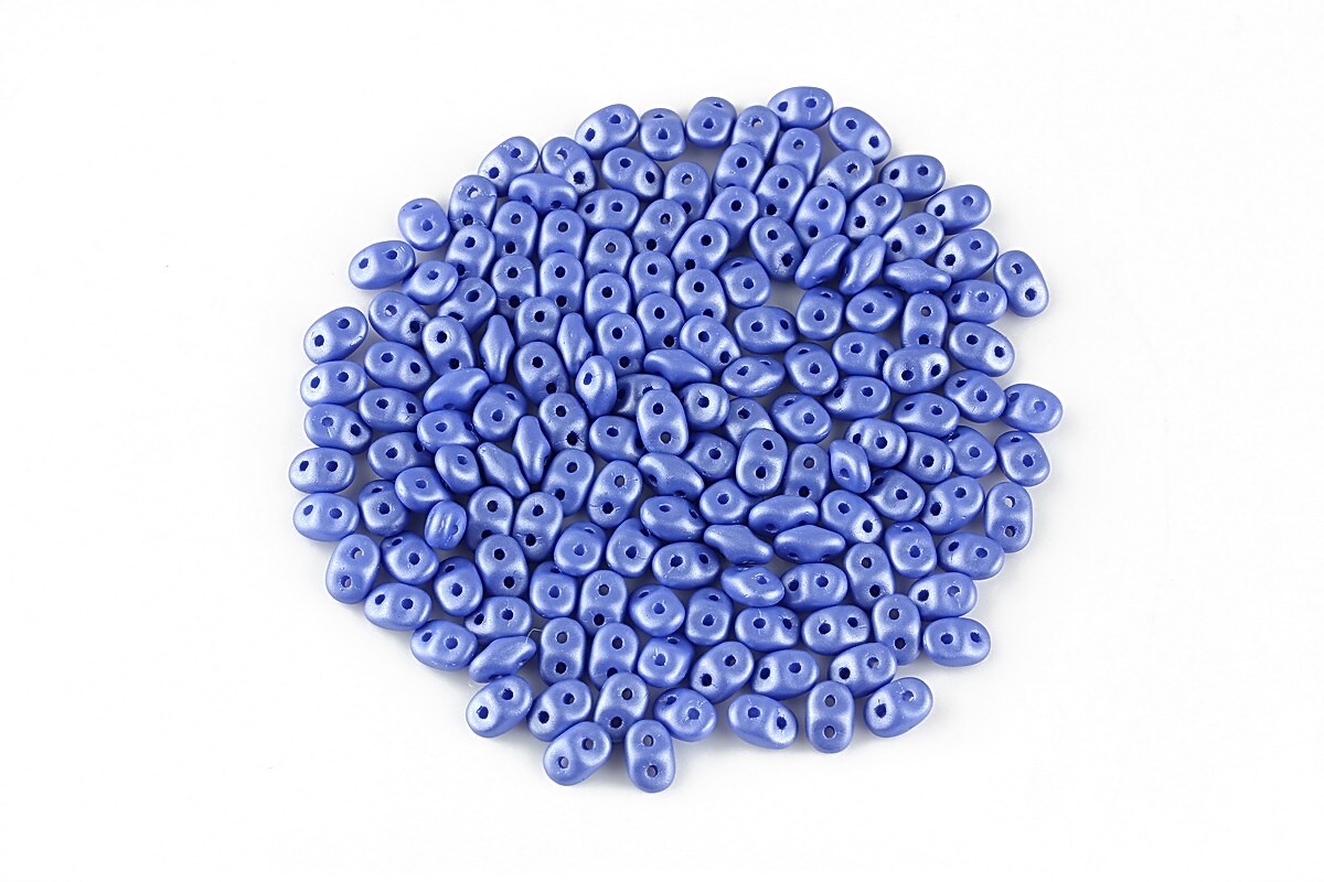 Margele Super Duo 2.5x5mm - Powdery - Blue