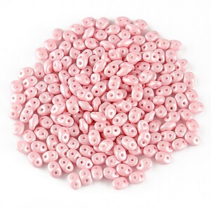 Margele Super Duo 2.5x5mm - Powdery - Pastel Pink