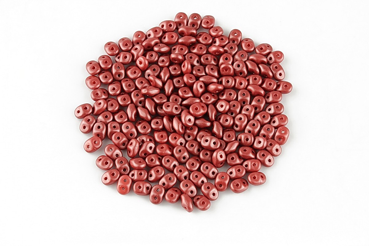 Margele Super Duo 2.5x5mm - Powdery - Maroon