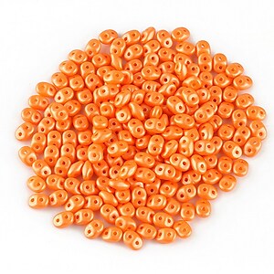 Margele Super Duo 2.5x5mm - Powdery - Orange