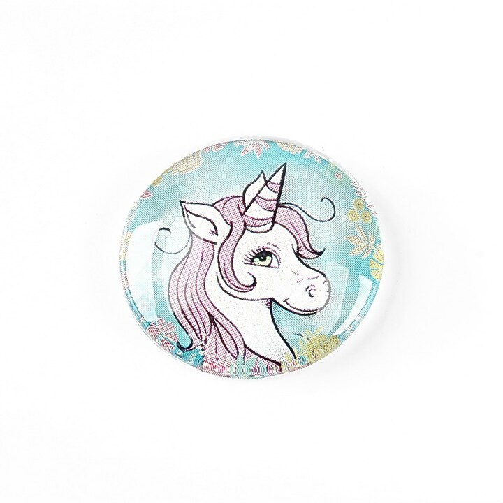 Cabochon sticla 25mm "Unicorn" cod 1256