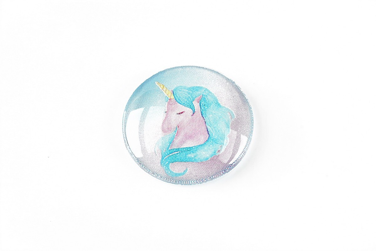 Cabochon sticla 25mm "Unicorn" cod 1250