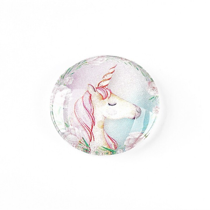 Cabochon sticla 25mm "Unicorn" cod 1252