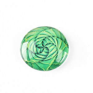 Cabochon sticla 25mm "Cactus" cod 1242