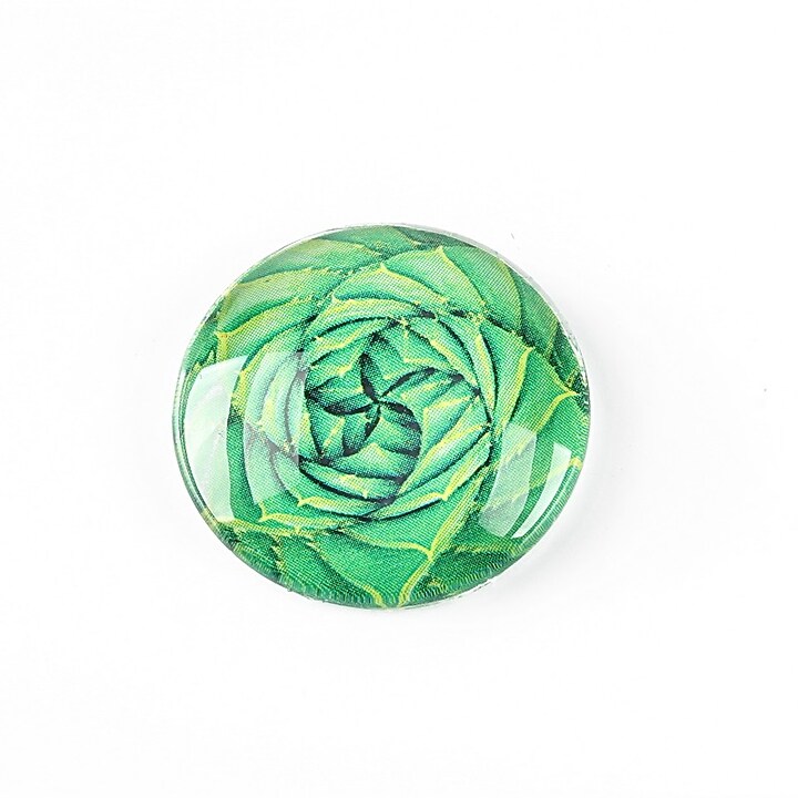 Cabochon sticla 25mm "Cactus" cod 1242