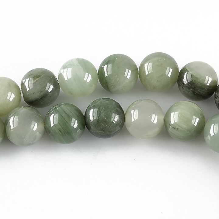 Green Fossil jasper sfere 8mm