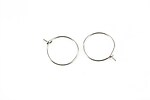 Tortite cercei hoops otel inoxidabil 316, 19x15x0,5mm (2 buc.)