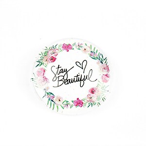 Cabochon sticla 25mm "Life" cod 1276