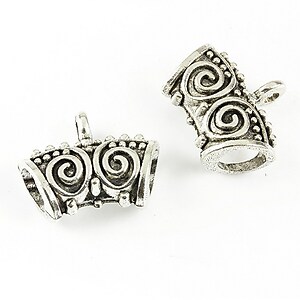 Agatatoare pandantiv argintiu antichizat 20x17mm