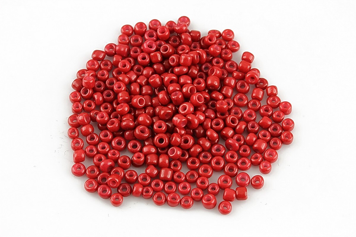 Margele de nisip 2mm opace (50g) - cod 578 - rosu inchis