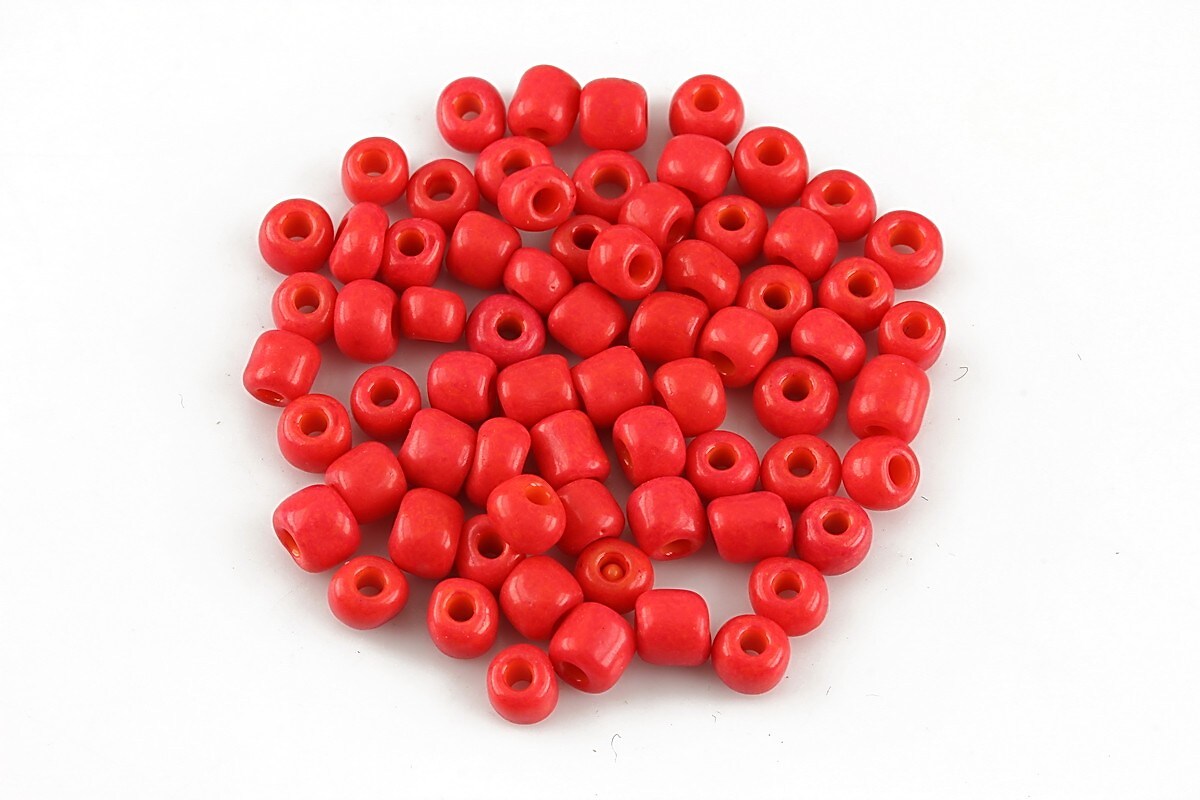 Margele de nisip 4mm opace (50g) - cod 585 - rosu