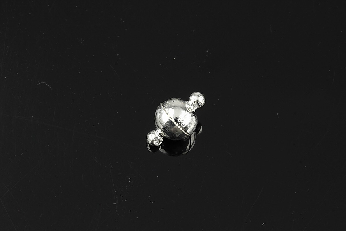 Inchizatoare magnetica argintie 12x7mm