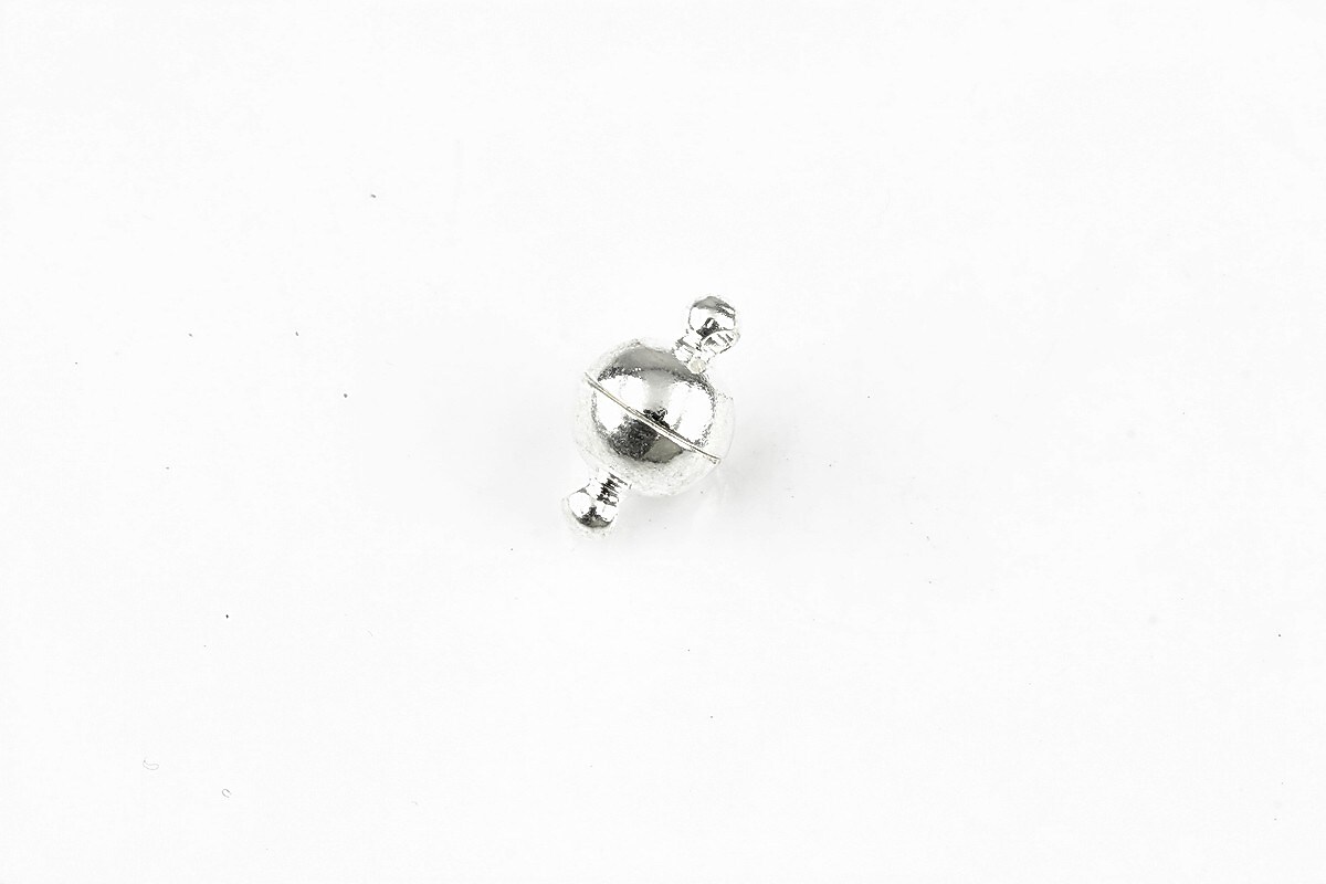 Inchizatoare magnetica argintie 12x7mm