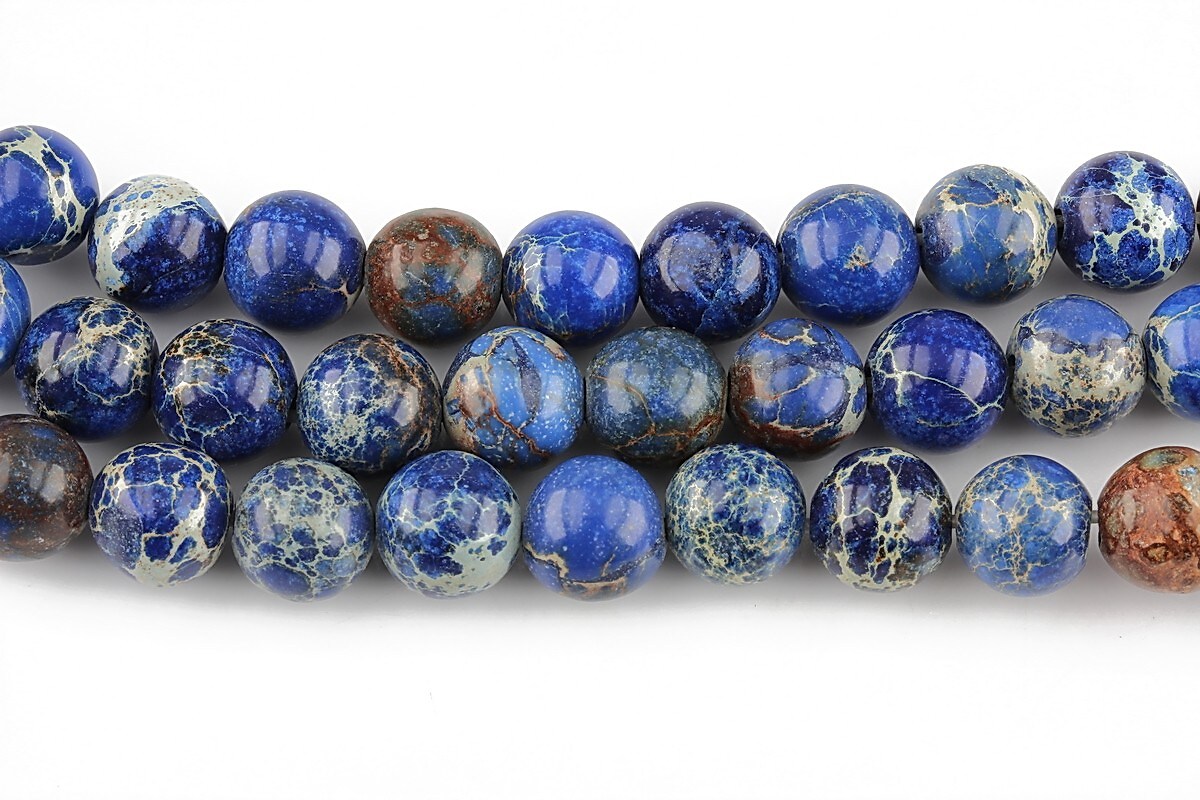 regalite de sinteza albastru sfere 8mm