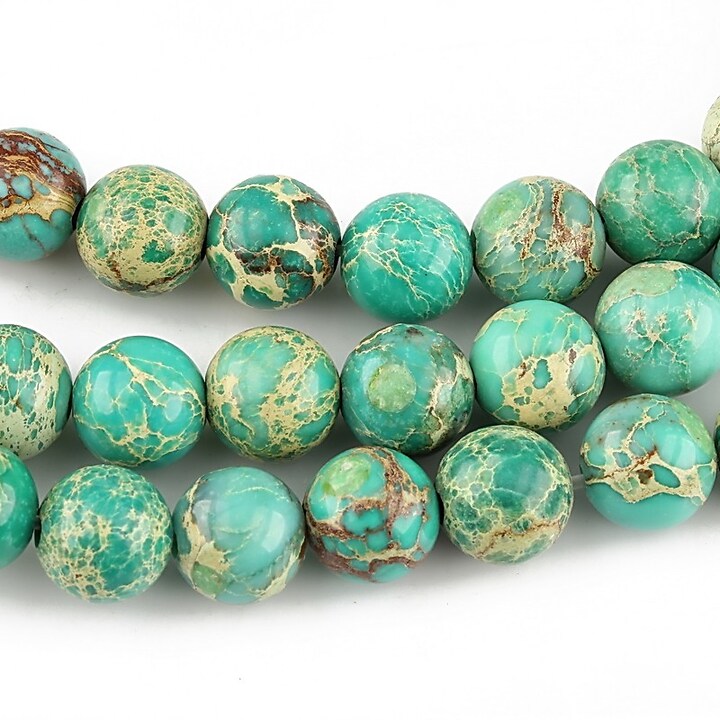 regalite de sinteza verde turcoaz sfere 8mm