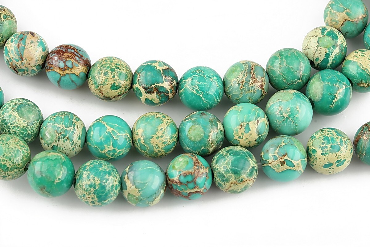 regalite de sinteza verde turcoaz sfere 8mm