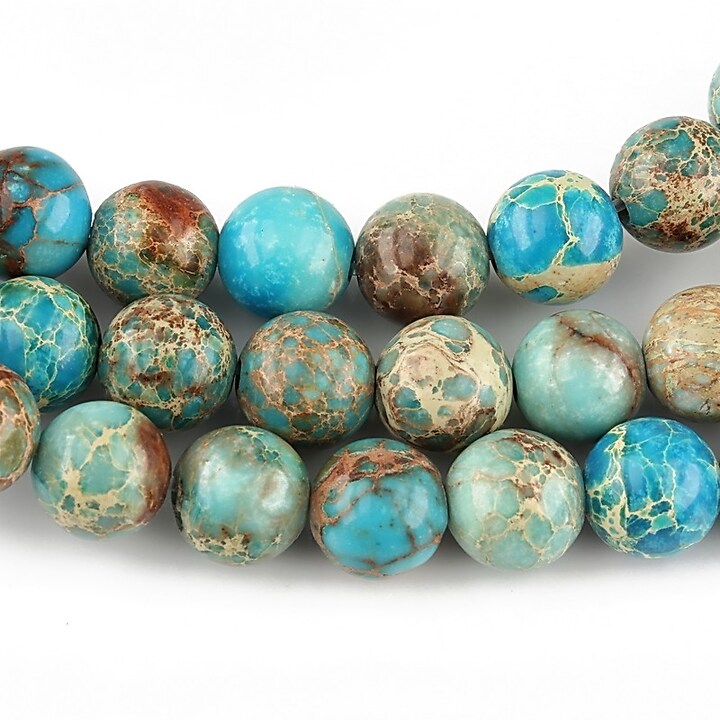 regalite de sinteza albastru turcoaz sfere 8mm