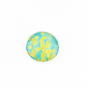 Cabochon sticla 16mm "Flowers" cod 1350