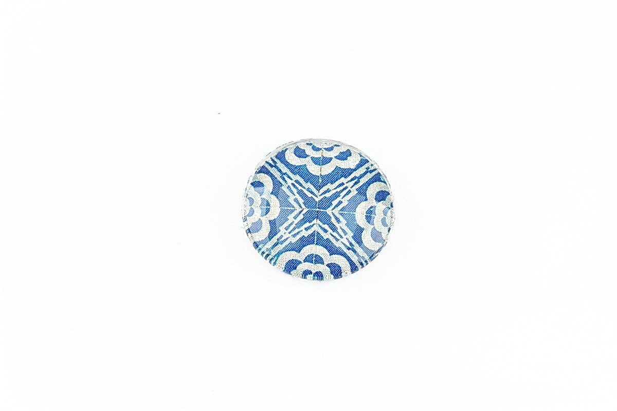 Cabochon sticla 16mm "Tiles" cod 1354