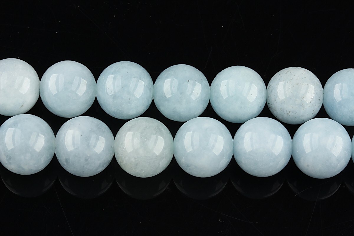 Malaysia Jade albastru deschis sfere 10mm