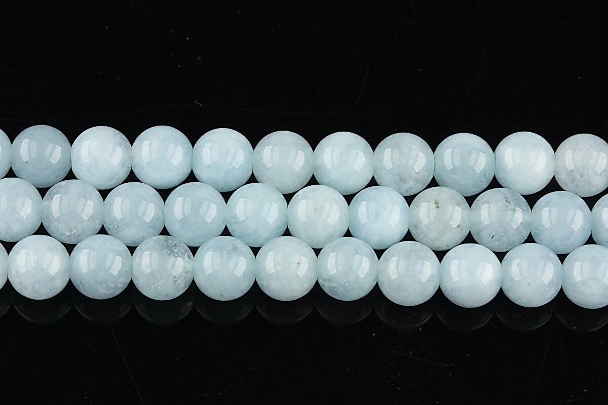 Malaysia Jade albastru deschis sfere 6mm