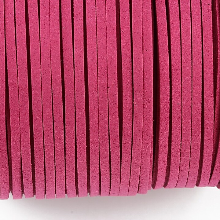 Snur suede (imitatie piele intoarsa) 3x1mm (5m) - magenta