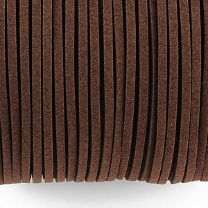 Snur suede (imitatie piele intoarsa) 3x1mm (5m) - maro