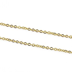 Lant otel inoxidabil 304 auriu, zale 2x1,5x0,2mm (49cm)