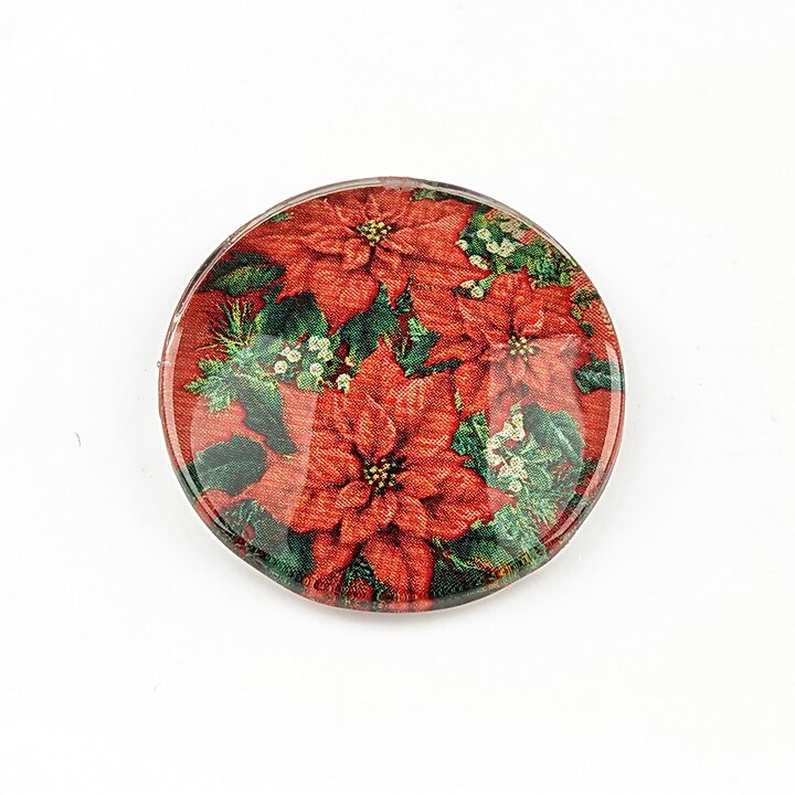 Cabochon sticla 25mm "Christmas" cod 1398