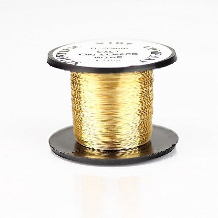 Sarma de modelaj GILT, non tarnishing, grosime 0,2mm, rola 175m