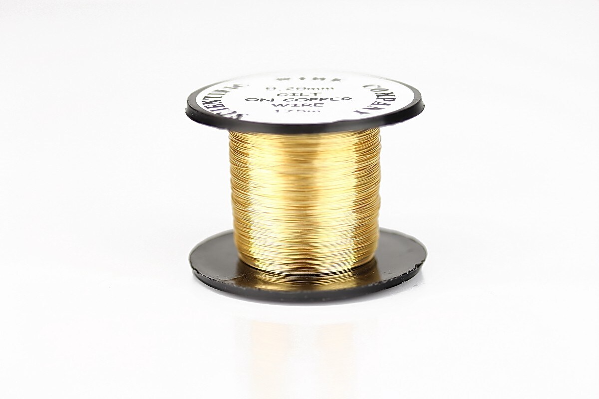 Sarma de modelaj GILT, non tarnishing, grosime 0,2 mm, rola 175m